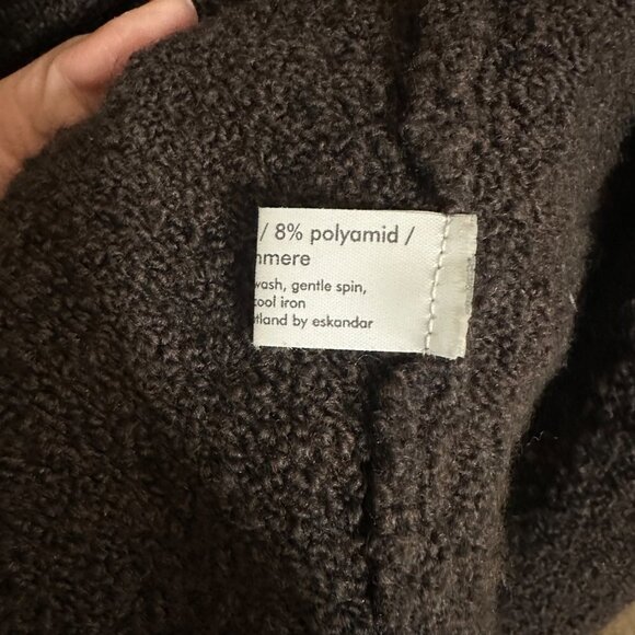 Eskandar Sleeveless Sweater Wool Cashmere Womens One Size Longline Lagenlook - Picture 9 of 10